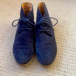 Franco Sarto Blue Suede Boots